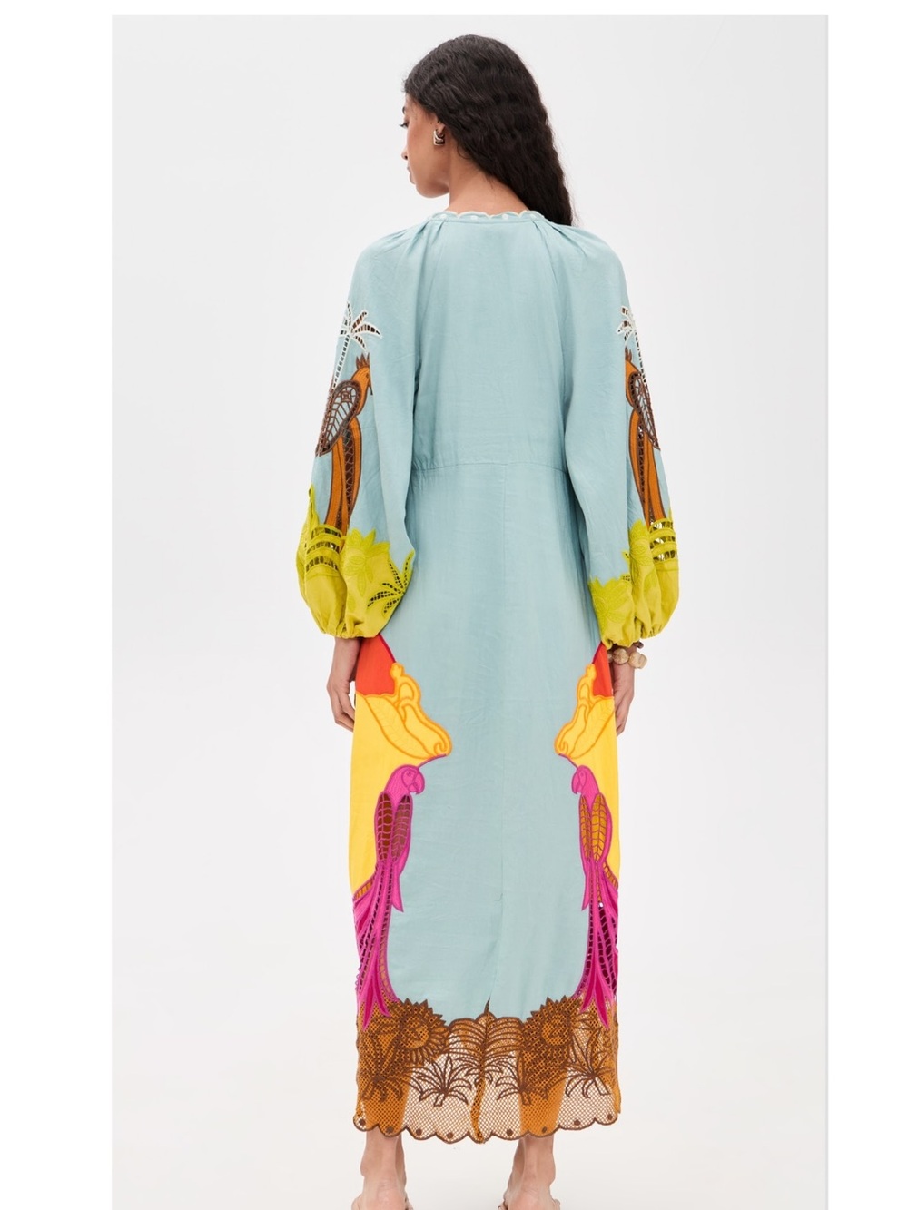 FARM Rio Usiacuri Multicolor Richelieu Maxi Dress, XS S - Picture 6 of 10